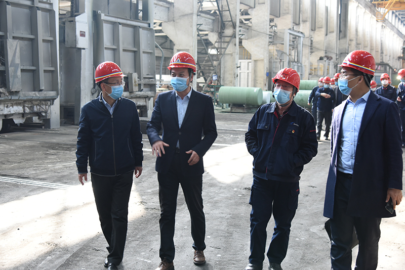 副市長張禮濤來公司調(diào)研復(fù)工復(fù)產(chǎn)情況